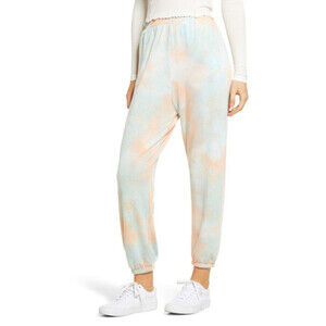 Bp. Women's Joggers Sweatpants Lounge Pants Blue Pink Tie Dye Plus Size 1X